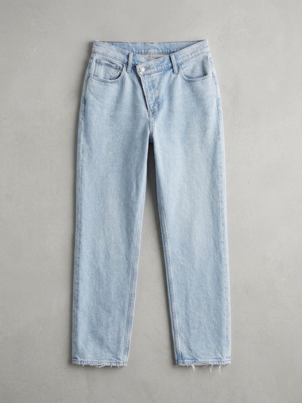 Abercrombie & Fitch The '90s Straight Ultra High Rise crossover Waist Jeans 29S